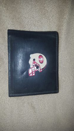 49ers wallet genuine leather