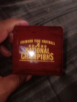 Alabama 2020 natl champion ring