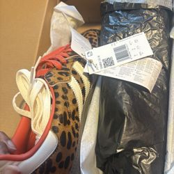 Womens Leopard Print Adidas Samba