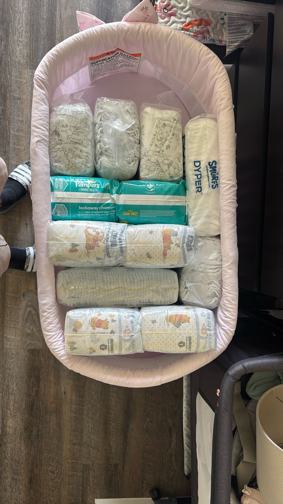 Lot Of Mixed Newborn And Size 1 Diapers