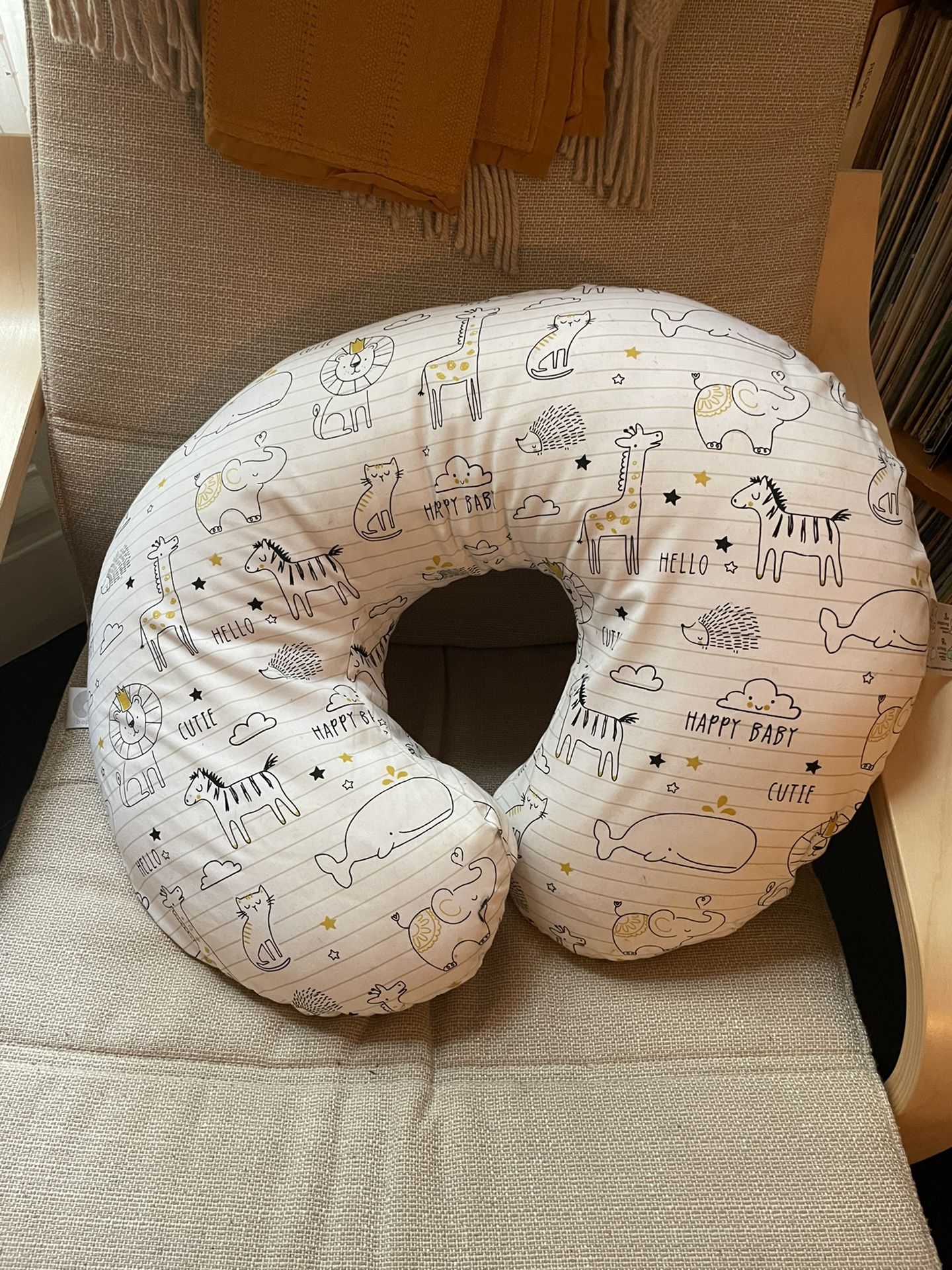 Boppy Pillow with Safari cover 