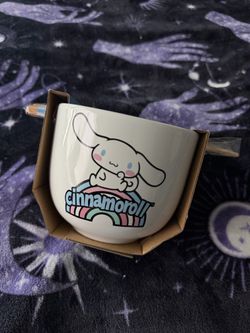 Cinnamoroll Ceramic Ramen Bowl with Chopsticks