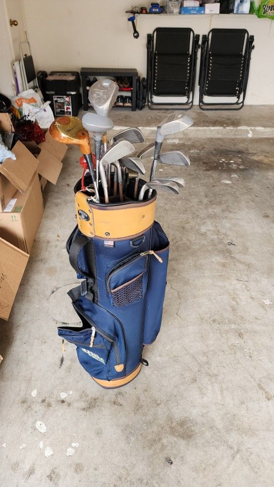Golf Clubs And Bag