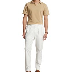 Polo Ralph Lauren Classic Fit Stretch Soft Cotton Mesh Polo Shirt Brown Size Small 