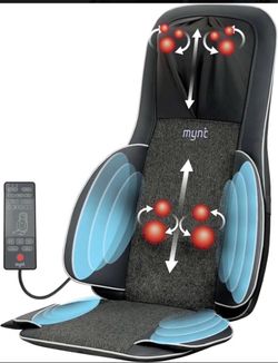Mynt Shiatsu Back Massager Seat Cushion