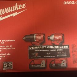 The Milwaukee 3692-22CT M18 Compact Brushless 2-Tool Combo Kit