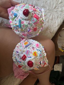 Handmade Rave Bra and Short set