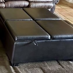 Leather Storage Ottoman – Flip Tops & Storage