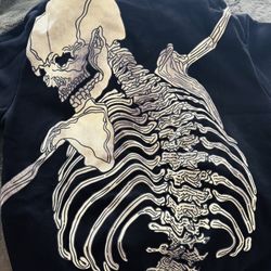 GodspeedNYC Black Hoodie With Skeleton Decal XXL