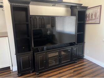 Beautiful Black Entertain Center