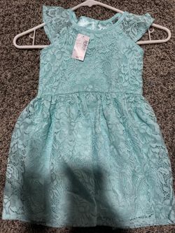 Children’s Place Girls Dress Mellow Aqua 4T