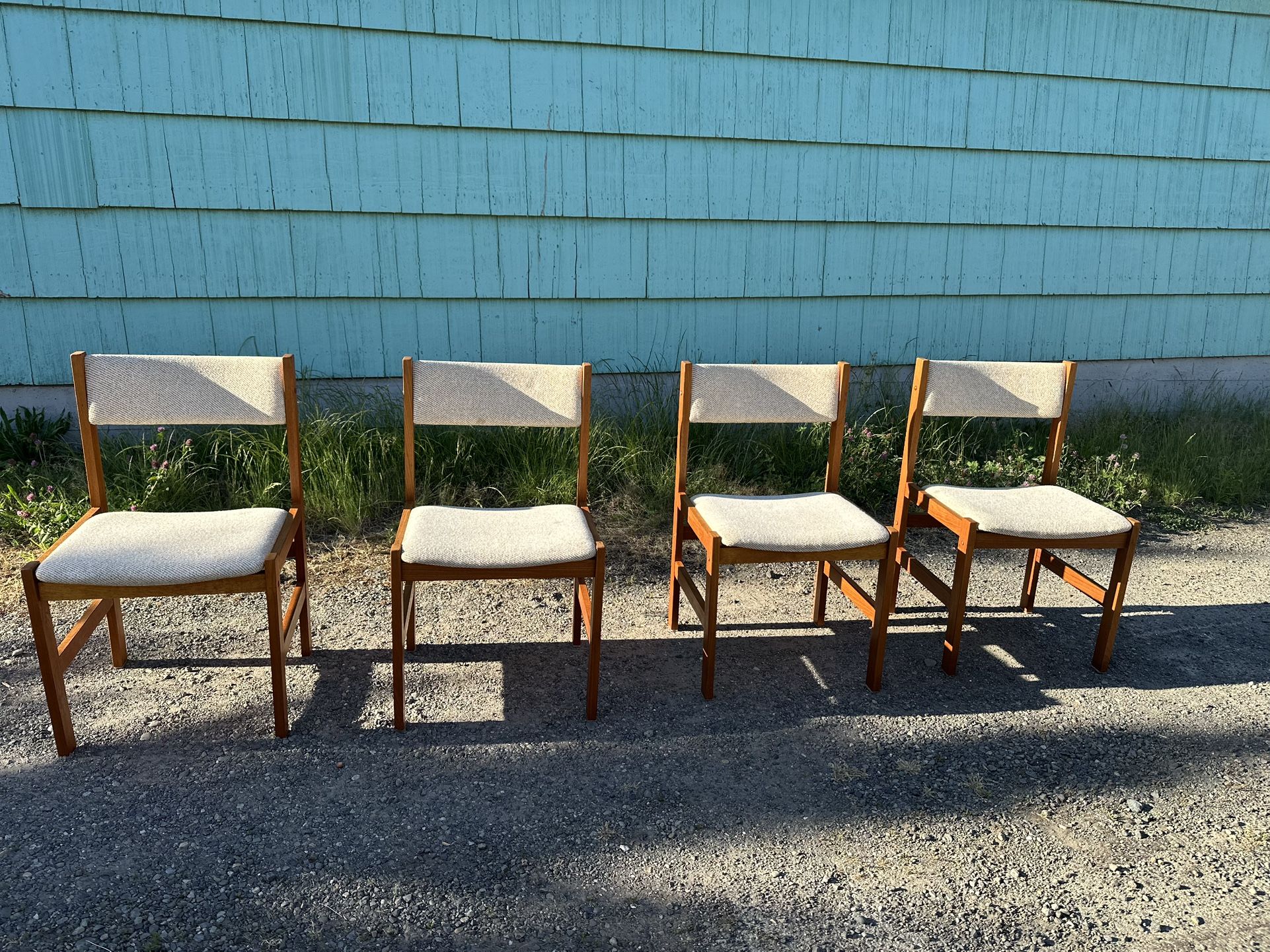 Vintage Mid Century Danish Style Dining Chairs