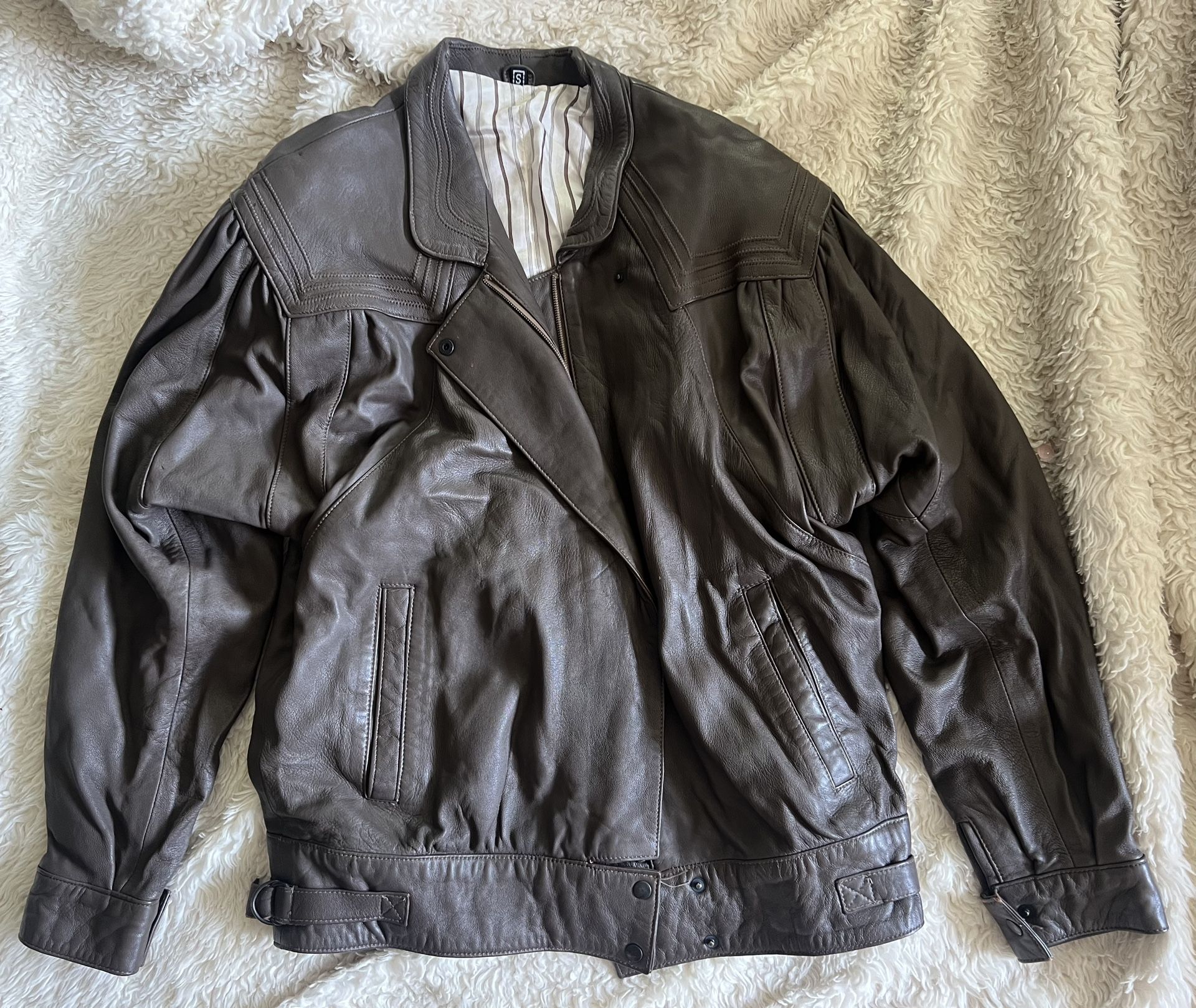 Vintage Echtes Leder Jacket 