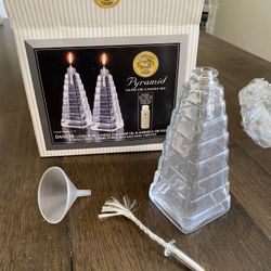 Pyramid Glass Candle Set 