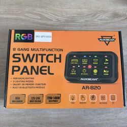 Auxbeam 8 Switch Panel (RGB) Phone Access App
