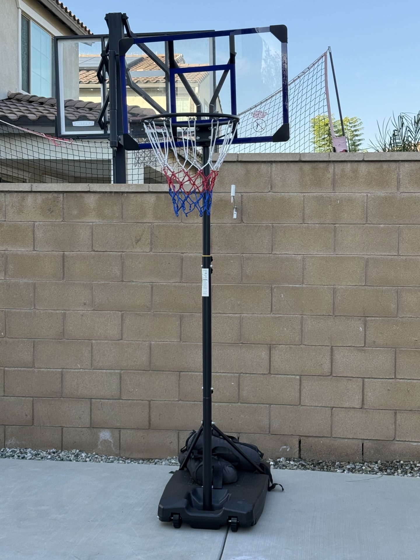 Kids Basketball Hoop Outdoor 4.82-8.53ft Adjustable, Portable Basketball Hoops