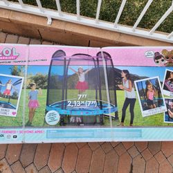 L.O.L KIDS 7FT TRAMPOLINE BRAND NEW (PRICE IS FIRM)