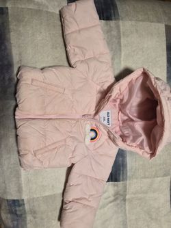 Old Navy Toddler Pink Puffer Jacket and 2T pull ups