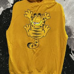Garfield The Cat Hanging Claw Scratch Hoodie 