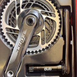BRAND NEW SRAM RED CASSETTE w/ USED SRAM FORCE CRANK ARMS 175mm