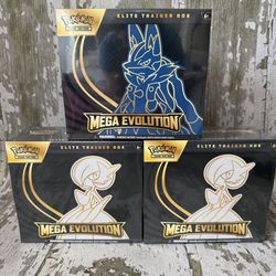 Pokemon TCG Mega Evolutions Elite Trainer Box (ETB) Mega Gardevoir Mega Lucario