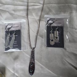 Connie's Jewels Artisan Collection: Statement Necklace and Earring Bundle