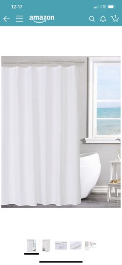 Fabric shower curtain