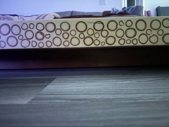Custom 72" Low-Profile Bamboo & Epoxy Resin Block Coffee Table