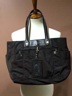 Marc Jacobs preppy brown tote bag