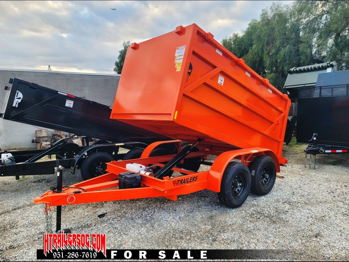 10ft LD Dump Trailer Orange for Sale in Bloomington, CA - OfferUp