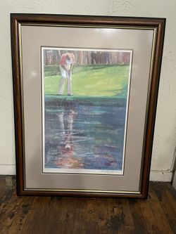 Jack Nicklaus LE Signed Numbered Print Art Walt Spitzmiller