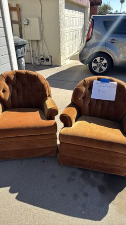 2 Swivel Accent Chairs