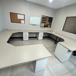 Wrap around corner desks ANY SIZE wit my BBF pedestal