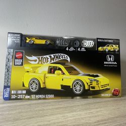  Mattel Brick Shop Hot Wheels ’07 Honda S2000 Building Set