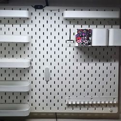 White IKEA Peg Board