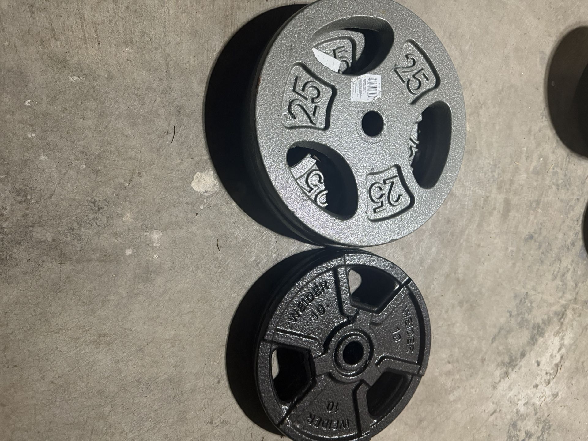 Standard Weight Plates And Barbell