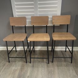 Counter Height Stools Set Of 3 