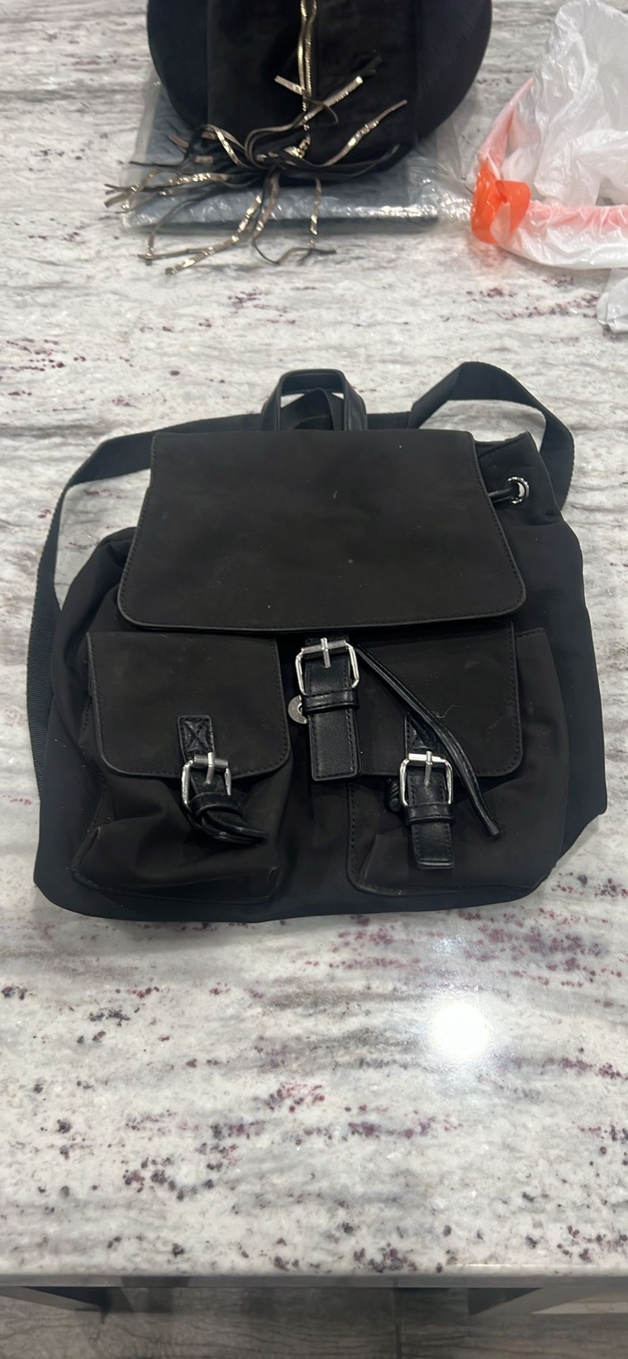 Black Purse Backpack