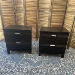 2 Night stand / night table  22 W x 16 D x 23H  Have matching king size bed frame on a separate listing 