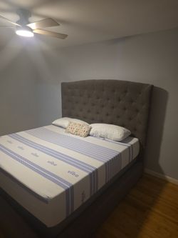 King size bed.