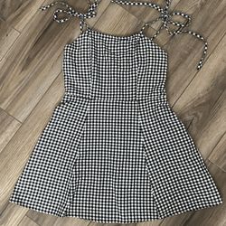 Black and White Checkered Sundress