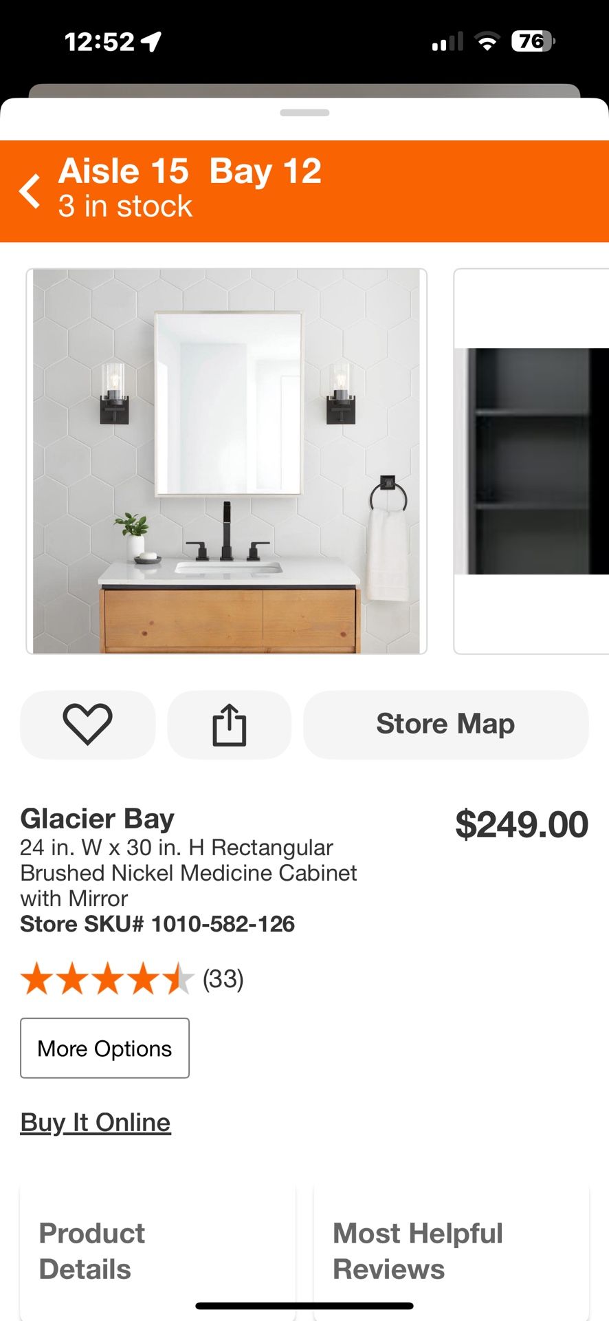 Medicine Cabinet Mirror