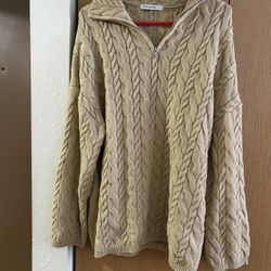 Women’s Oversized Quarter Zip Sweater 