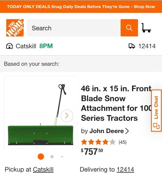 New High Quality JOHN DEERE Snowplow For 100 Series Tractors