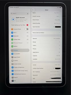 Apple iPad A16 128GB Wi-Fi + Cellular 11th Gen