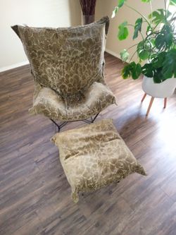 Linenfold Rocking Chair. Basil Leaf Velvet. With Foot Ottoman