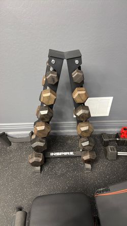 Dumbbells set and rack