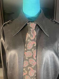 Bert Pulitzer 100% Silk Tie Necktie Classic Paisley Blue Maroon Business Formal