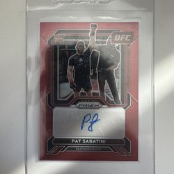2023 Panini UFC PAT SABATINI AUTO PRIZM RED ROOKIE RC AUTOGRAPH 84/99