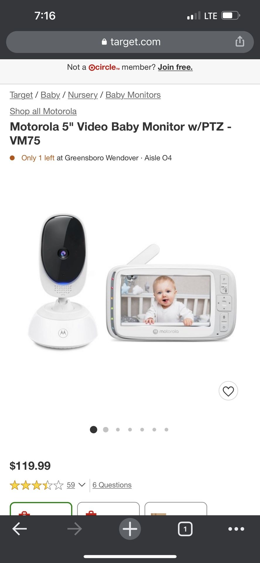 Motorola Baby Monitor